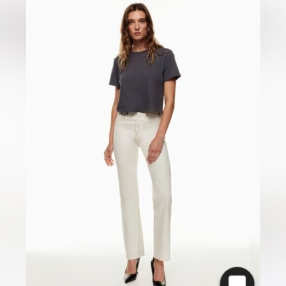 Aritzia   NEW Denim Forum The Joni High Rise Loose  High-waisted jeans Bone - Picture 12 of 13